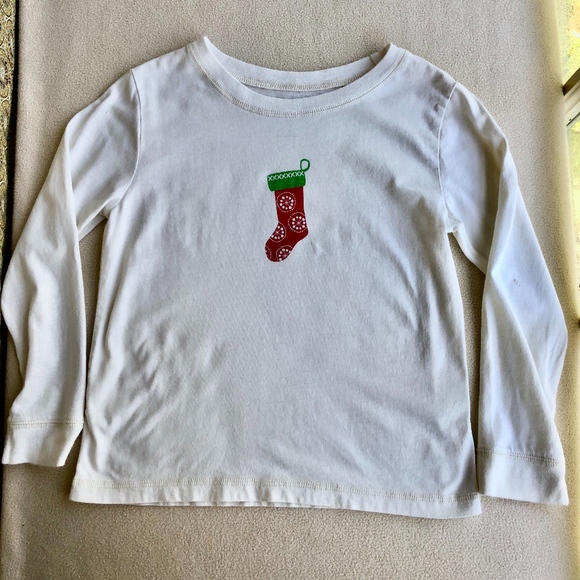 Garnet Hill Kids "Stocking" Long Sleeve Shirt - Picture 1 of 8